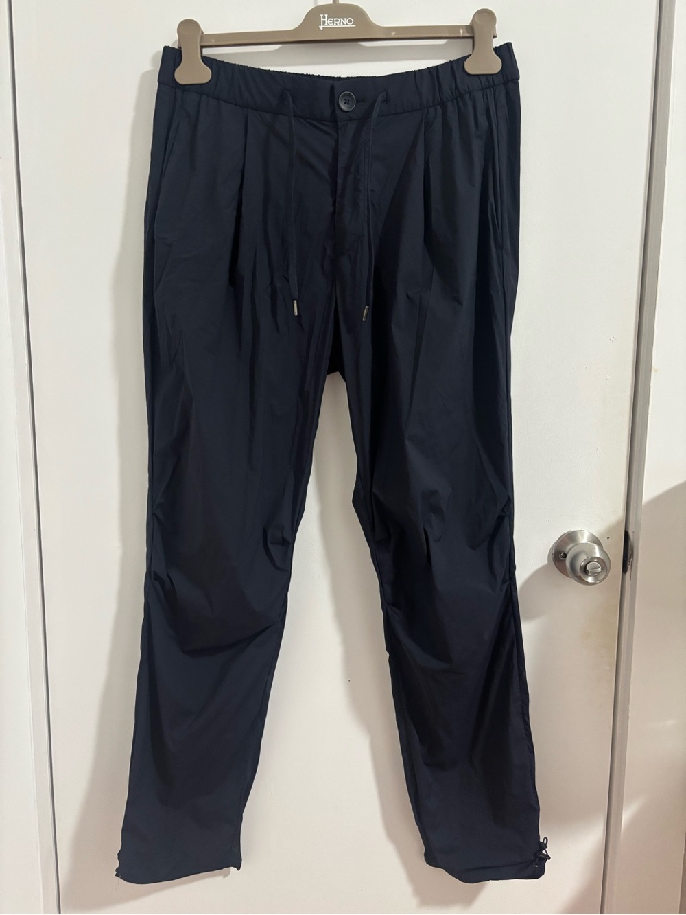 Herno Men's Navy Drawstring Joggers